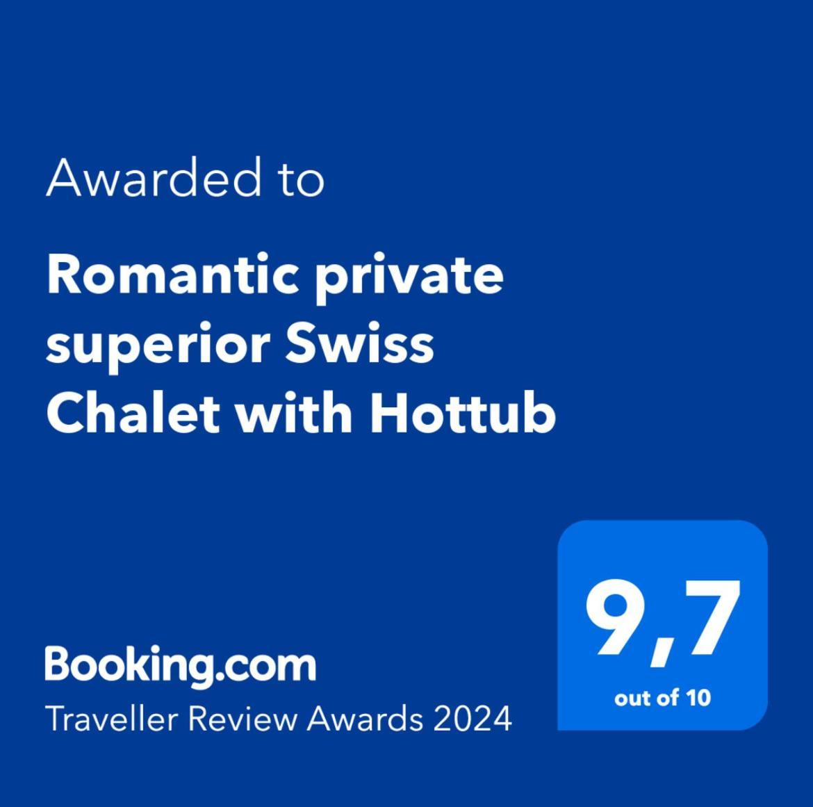 Romantic Private Superior Swiss Chalet With Hottub 룬게른 외부 사진